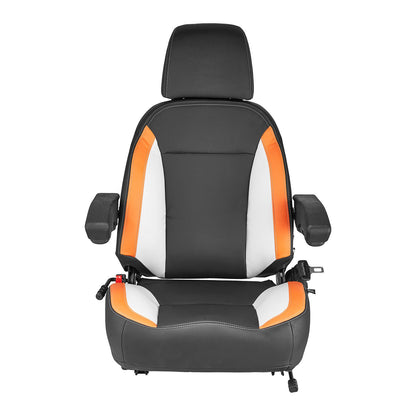 VEVOR Forklift Seat Mower Tractor Seat Adjustable Back Seatbelt & Headrest