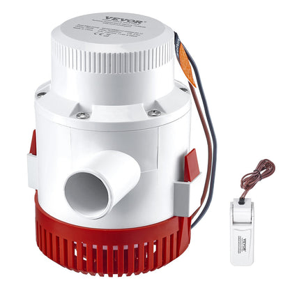 VEVOR Bilge Pump, 3000GPH Automatic Submersible Boat Bilge Water Pump with Float Switch, 40 mm Outlet Diameter, Small Boat Bilge Pump, Marine Electric Bilge Pump for Boats, Ponds, Pools, Basements