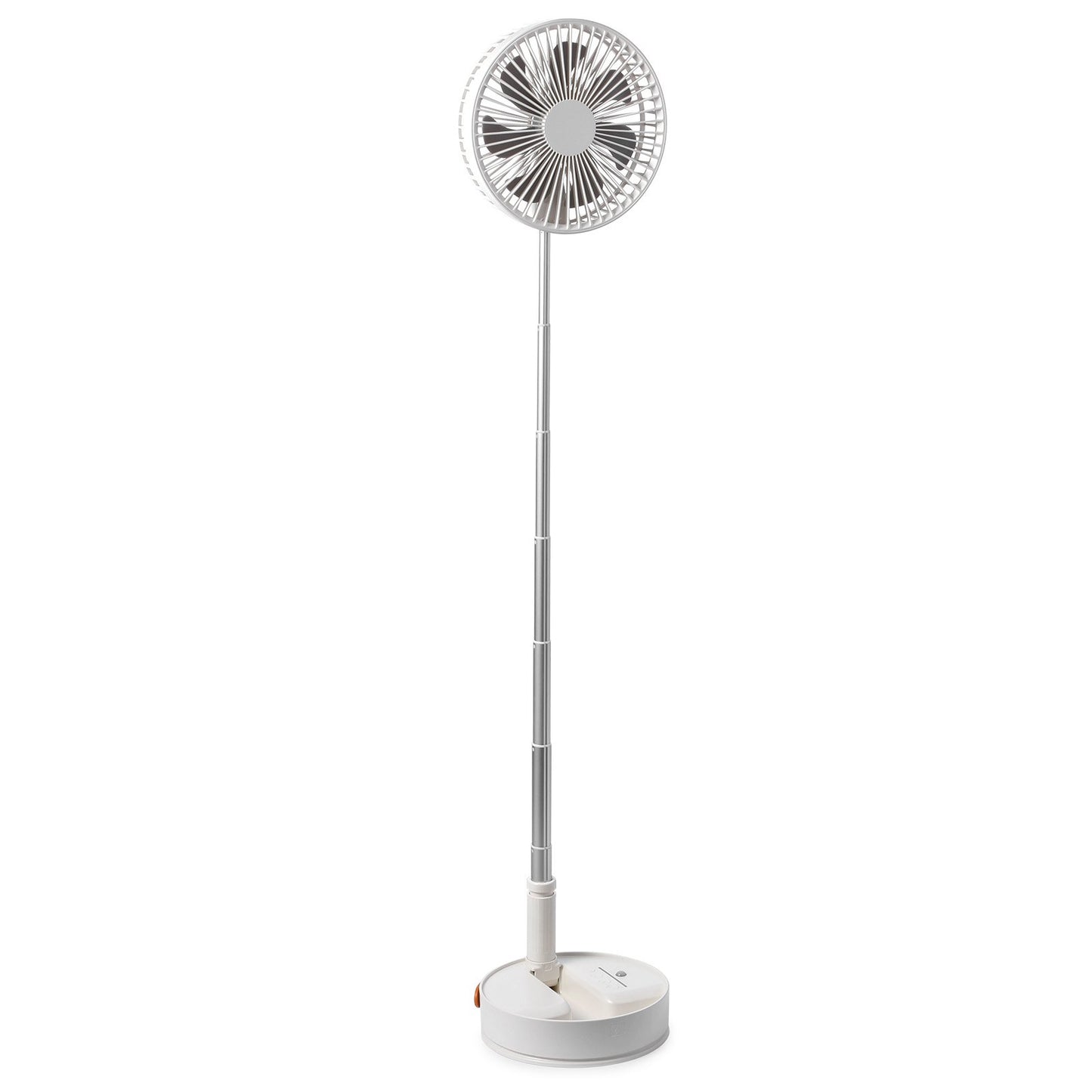 VEVOR 8 Inch Foldable Oscillating Standing Fan with Remote Control, 4 Speed Adjustable Portable Desk Quiet Fan, 7200mah Rechargeable USB Small Fan, Folded Rotating Floor Fan for Bedroom Office Travel