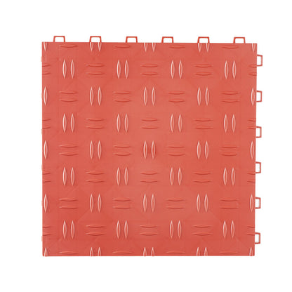 VEVOR Garage Tiles Interlocking 12x12 in 50 Pack Garage Flooring Tiles Red