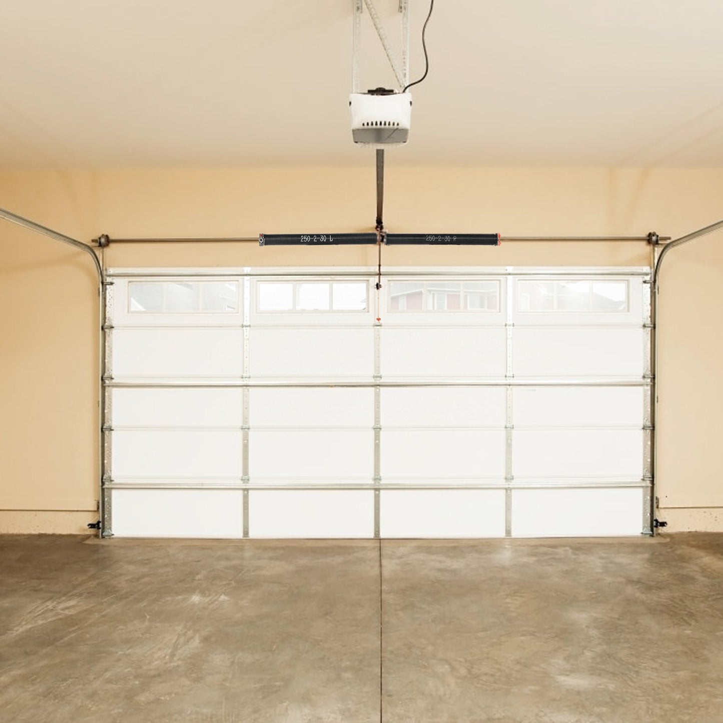 VEVOR Garage Door Torsion Springs, 16000 Cycles, Pair of 0.25 x 2 x 30inch, Garage Door Springs with Non-Slip Winding Bars, Mounting Tool and Gloves, Electrophoresis Coated, for Replacement