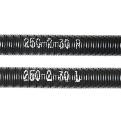 VEVOR Garage Door Torsion Springs, 16000 Cycles, Pair of 0.25 x 2 x 30inch, Garage Door Springs with Non-Slip Winding Bars, Mounting Tool and Gloves, Electrophoresis Coated, for Replacement