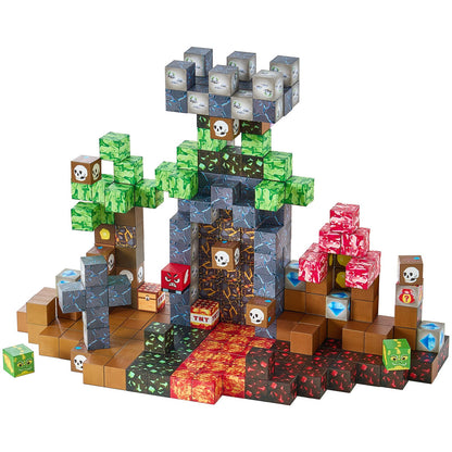 VEVOR Magnetic Blocks, 150 PCS Dark Castle Set, Magnetic Building Cubes for Kids, STEM Montessori Sensory Toys for Christmas Birthday Gift, Construction Stacking Toy for 3+ Years Old Boys & Girls