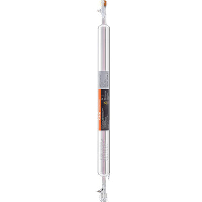 VEVOR Laser Tube, 50W CO2 Laser Tube for Laser Engraver and Cutter Machine, 850 mm Length, 50 mm Diameter, Glass Laser Cutting Tube with TEM00 Beam Mode, for Wood Acrylic Fabric Leather Bamboo