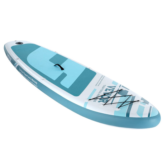 VEVOR Inflatable Stand Up Paddle Board, 152 mm Wide SUP Paddleboard, with Board Accessories, Pump, Paddle, Fin, Phone Bag, Backpack, Ankle Leash, Repair Kit, Non-slip Deck for Youth & Adults