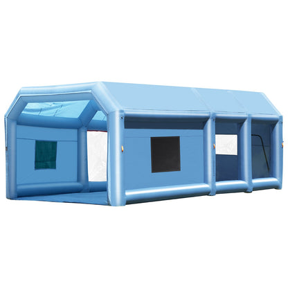 VEVOR Inflatable Paint Booth 26.2x14.8x9.8ft Inflatable Spray Booth 950W+750W