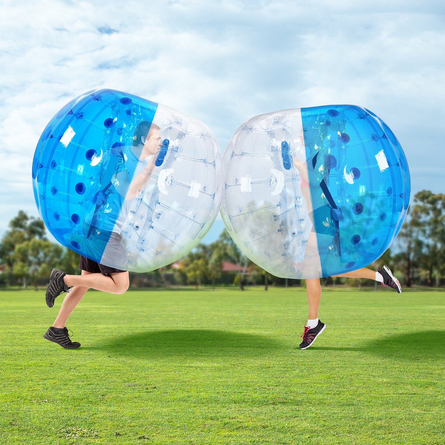 VEVOR Inflatable Bumper Ball 1-Pack, 5FT/1.5M Body Sumo Zorb Balls for Teen & Adult, 0.8mm Thick PVC Human Hamster Bubble Balls for Outdoor Team Gaming Play, Bumper Bopper Toys for Garden, Yard, Park