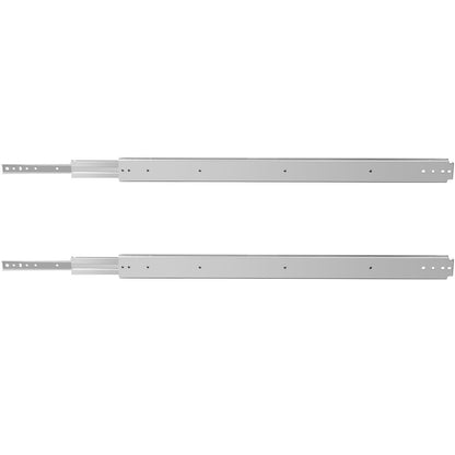 VEVOR Drawer Slides, 1 Pair 42 Inch Heavy Duty Drawer Slides, Ball Bearing Side Mount Drawer Hardware Slides, 500 LBS Load Capacity 3-Section Full Extension Drawer Slides for Smooth Slide, Less Noise