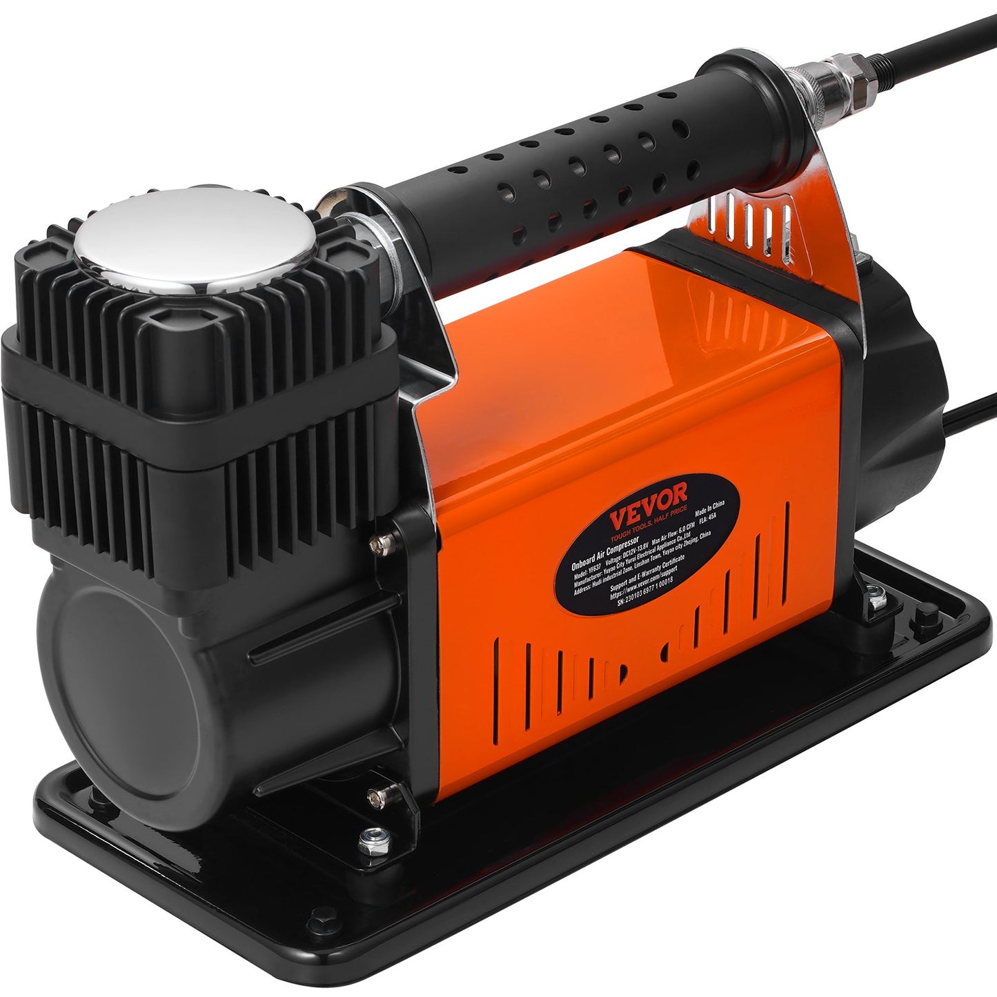 VEVOR 12V Air Compressor Heavy Duty 150PSI Offroad Air Compressor Portable Truck Tire Inflator 6.0CFM Air Pump for Jeep SUV 4x4 Vehicle RV For up to 35 Inch Tires