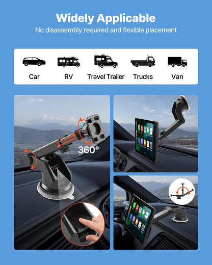 VEVOR Car Stereo Radio CarPlay Touchscreen 228.6 mm Apple Android Backup Camera