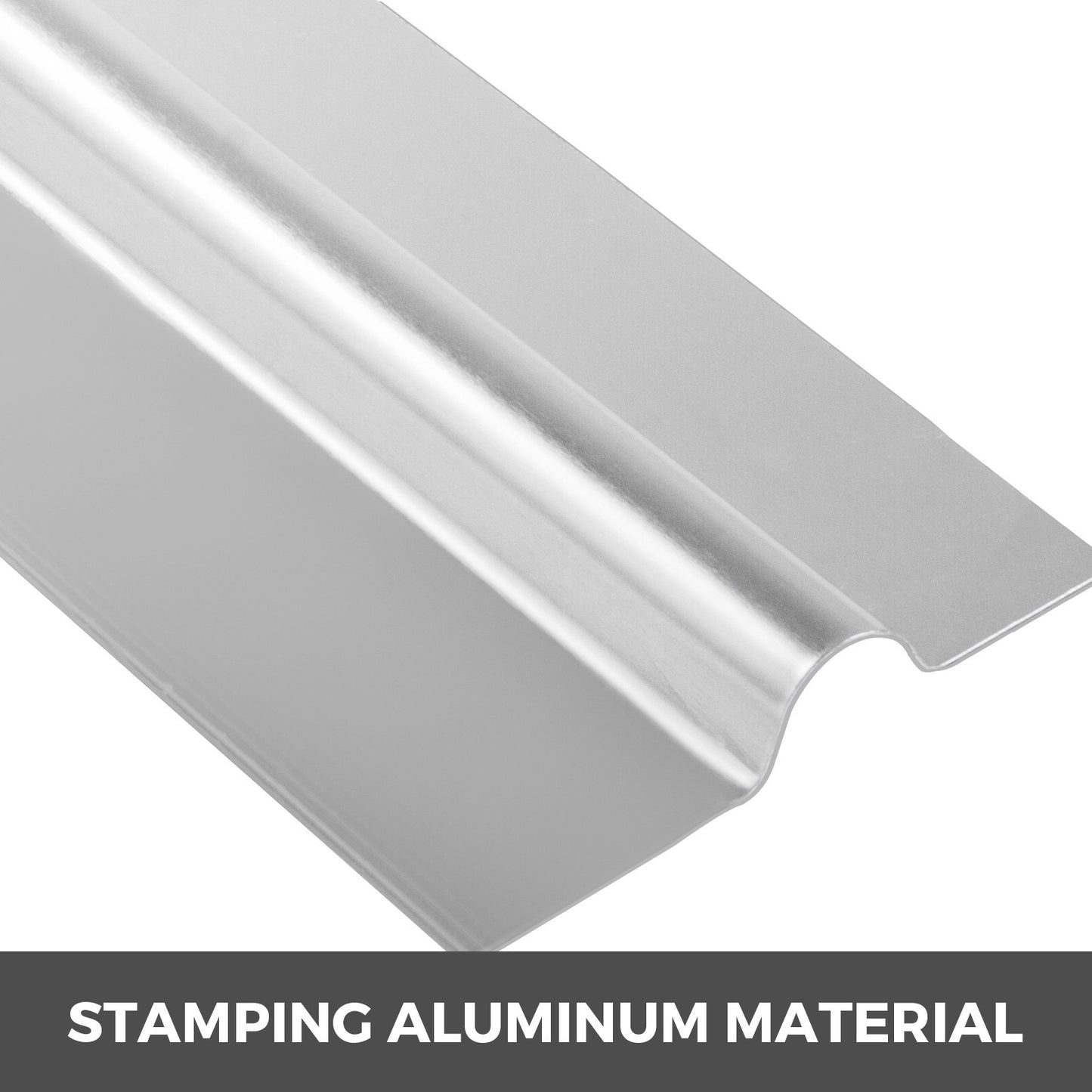 VEVOR PEX Heat Transfer Plates, 200 pcs Box Radiant Heat Transfer Plates, 2ft Aluminum PEX Heat Transfer Plates, 1.27 cm Heat Transfer Plates Designed for PEX Tubing