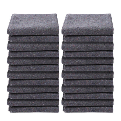 VEVOR Moving Blankets, 1829 x 1372 mm, 12 kg/dz Weight, 12 Pack, Professional Recycled Cotton Packing Blanket, Large Heavy Duty Shipping Mover Pads Perfect for Protecting Furniture, Floors, Appliances