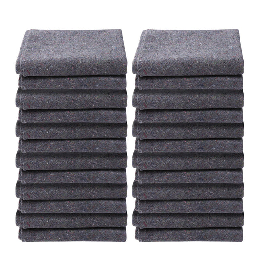 VEVOR Moving Blankets, 1829 x 1372 mm, 12 kg/dz Weight, 12 Pack, Professional Recycled Cotton Packing Blanket, Large Heavy Duty Shipping Mover Pads Perfect for Protecting Furniture, Floors, Appliances