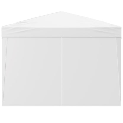Pop Up Canopy, 2.95 x 2.95 m Instant Canopy Portable Gazebo with 3 Sidewalls & 2 Ventilated Windows, Height Adjustable Pop-Up Outdoor Shelter Tent for Events, Patio, Backyard, Party, Parking