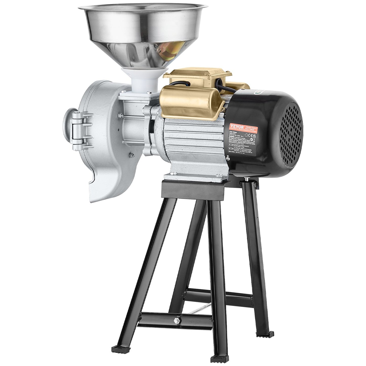 VEVOR 3000W Electric Grain Grinder Corn Wheat Flour Cereal Mill Wet & Dry