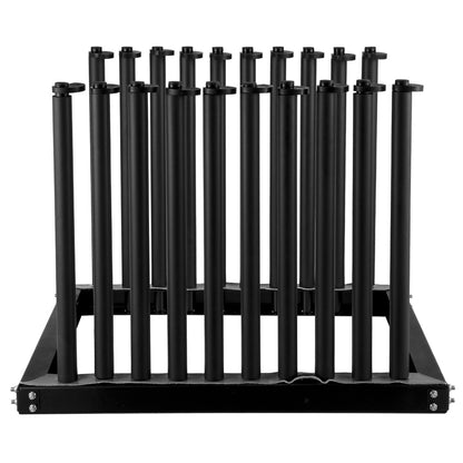 VEVOR Windshield Rack 9-Lite, Windshield Truck Rack Steel, Windshield Glass Rack 24-Inch Height, Windshield Rack for Truck with PVC Pad & Foam Padding, Glass Rack for Truck, for Glass Transportation