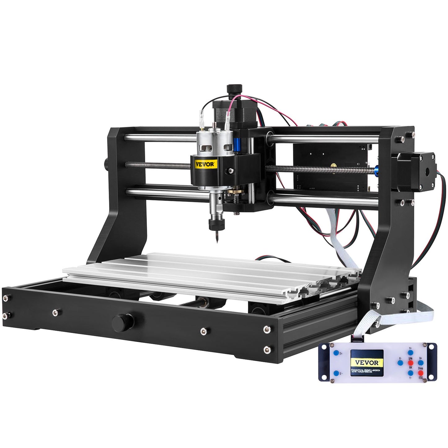 VEVOR CNC 3018 Pro CNC 3018 300×180×45 mm CNC Machine GRBL Control Mini Engraver with Offline Controller 3 Axis Engraving Machine for Carving Milling Plastic, Acrylic, PVC and Wood