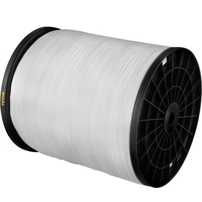 VEVOR 6000Lbs Polyester Pull Tape, 528\' x 1\" Flat Tape for Wire & Cable Conduit Work Variable Functions, Flat Rope for Pulling/Loading/Packing in Any Weather CONDITON