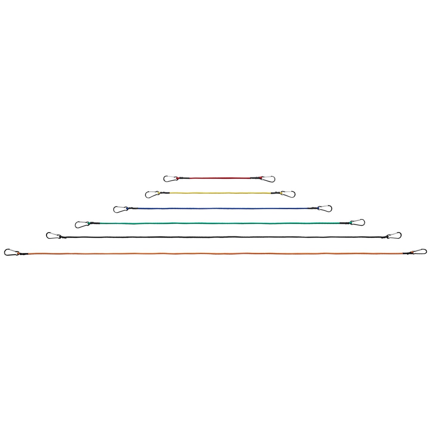 VEVOR 30 Pcs Bungee Cords Set 8mm Heavy Duty Bungee Straps with Steel Carabiners