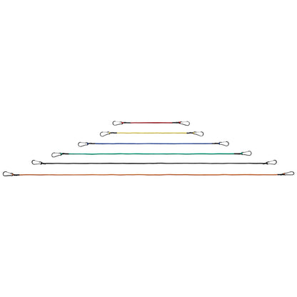 VEVOR 30 Pcs Bungee Cords Set 8mm Heavy Duty Bungee Straps with Steel Carabiners