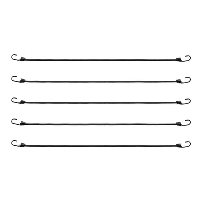 VEVOR 12 Pcs Bungee Cords with Hooks 32 In Heavy Duty Bungee Straps 8 mm Black