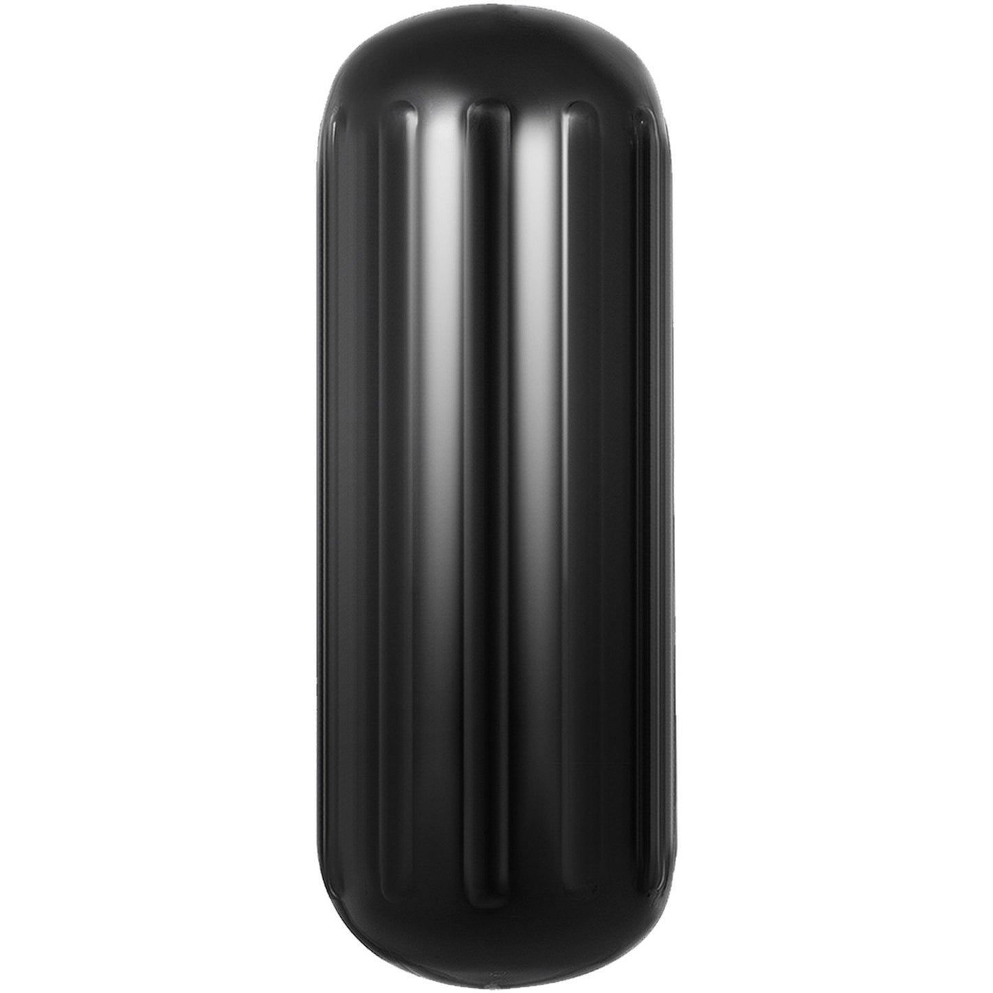 VEVOR 4 Ribbed Boat Fenders 10X 28" Black Center Hole Bumpers Mooring Protection