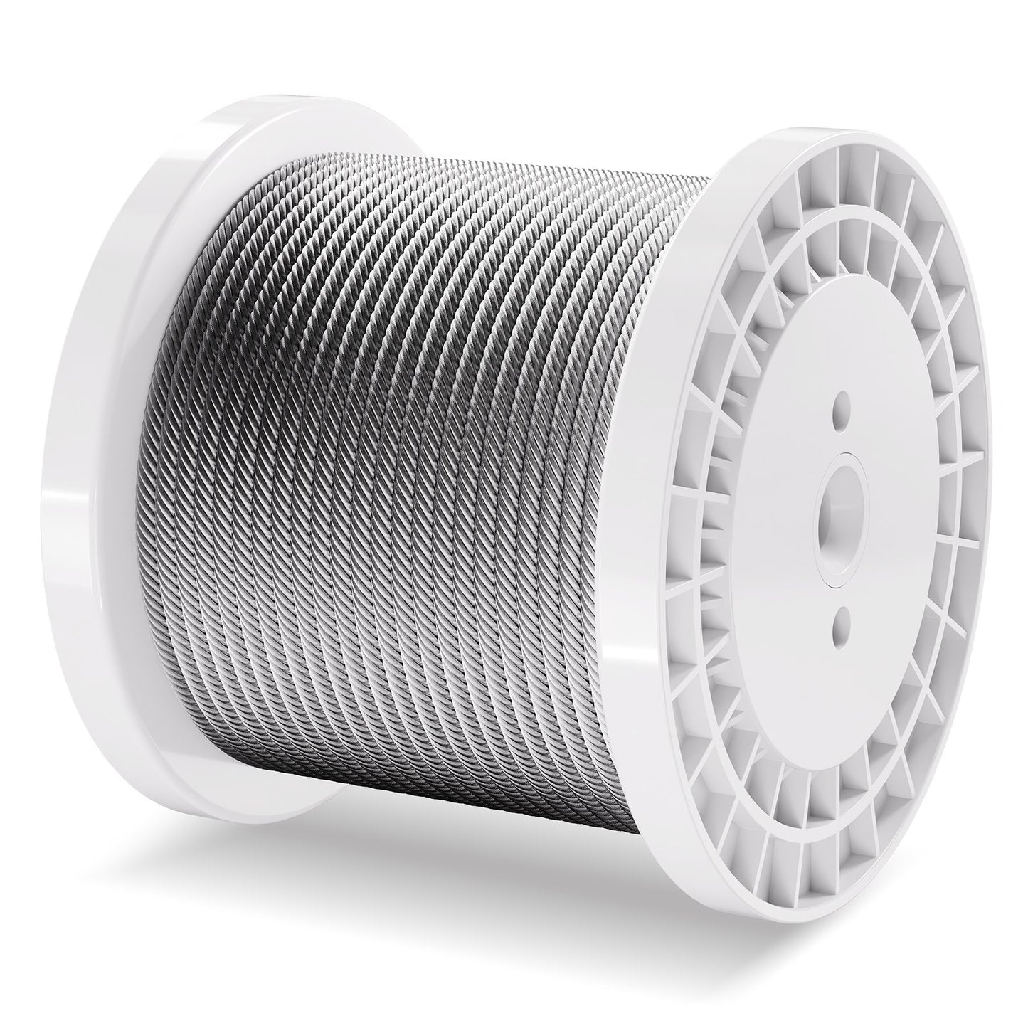 VEVOR Carbon Steel Cable 6.35 mm 7 x 19 Steel Wire Rope 76.2 m Cable Railing