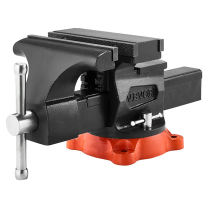 VEVOR 203 mm Bench Vice Multipurpose Heavy Duty Ductile Iron Swivel Locking Base