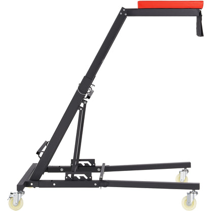 VEVOR Automotive Topside Creeper, with Adjustable Height 48" to 76", 181.44KGS Capacity High Creeper, 4 Swivel Caster Wheels, Heavy Duty Foldable Creeper for Auto Repair and Maintenance