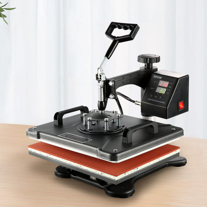 VEVOR 1400W Heat Press Machine 8 In 1 Sublimation Steel Frame Heat Presses with Temperature And Time Control (12X15INCH 8IN1)