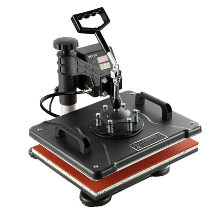 VEVOR 1400W Heat Press Machine 8 In 1 Sublimation Steel Frame Heat Presses with Temperature And Time Control (12X15INCH 8IN1)