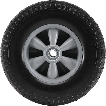 VEVOR Solid PU Run-Flat Tire Wheel, 254 mm, 2-Pack, 81.6 kg Dynamic Load, 99.8 kg Static Load, Flat Free Tubeless Tires and Wheels for Hand Truck, Utility Cart, Dollies, Garden Trailers, Various Carts