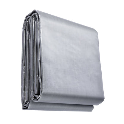 VEVOR Tarp Waterproof Tarpaulin 20 x 30 ft 10 Mil Plastic Poly Tear UV Resistant