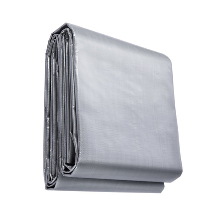 VEVOR Tarp Waterproof Tarpaulin 20 x 30 ft 10 Mil Plastic Poly Tear UV Resistant