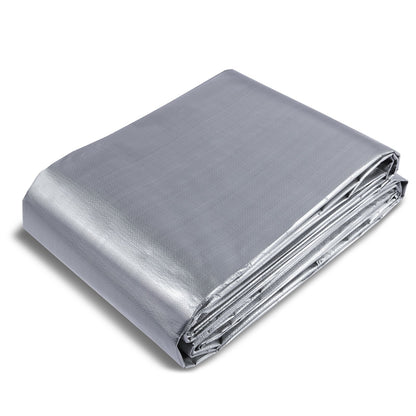 VEVOR Tarp Waterproof Tarpaulin 20 x 30 ft 10 Mil Plastic Poly Tear UV Resistant