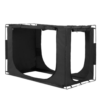 3 Doors Bed Tent Breathable Tent 70% Blackout with 9.5 mm Fiber Poles