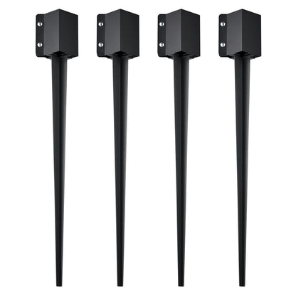 VEVOR Fence Post Anchor Ground Spike 4 Pack 36 x 4 x 4 In Metal Fence Stakes