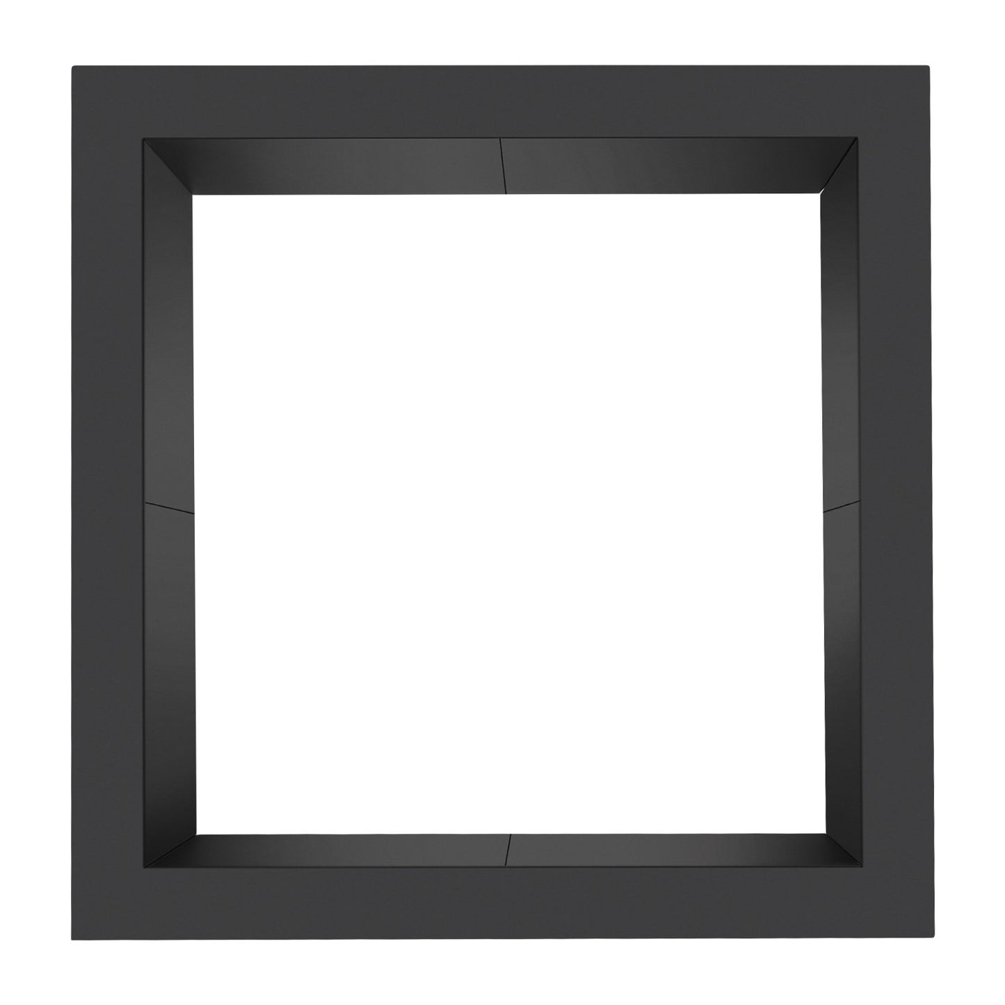 Fire Pit Ring, 42x42 in Outer/36x36 in Inner Diameter, 10inch Height Square Fire Pit Insert, Heavy Duty Carbon Steel Liner DIY Campfire Ring above or In-Ground, for Outdoor Camping, Bonfires