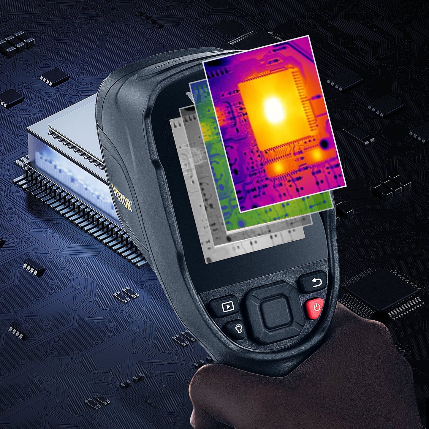 VEVOR Infrared Thermal Imager Thermal Camera IR Resolution 240x180 2.8" LCD Screen