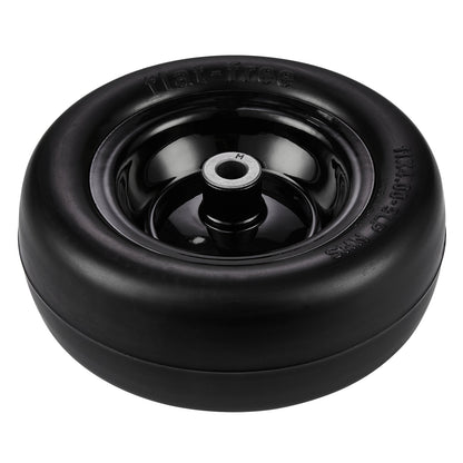 VEVOR Lawn Mower Tires with Rim, 11x4-7" Tubeless Tractor Tires, 2-Pack Tire and Wheel Assemby, Flat-free PU Tire, 3.4" Centered Hub, 3/4" Bushing Size, 20 PCS Adapters for Riding Mowers Lawn Tractors