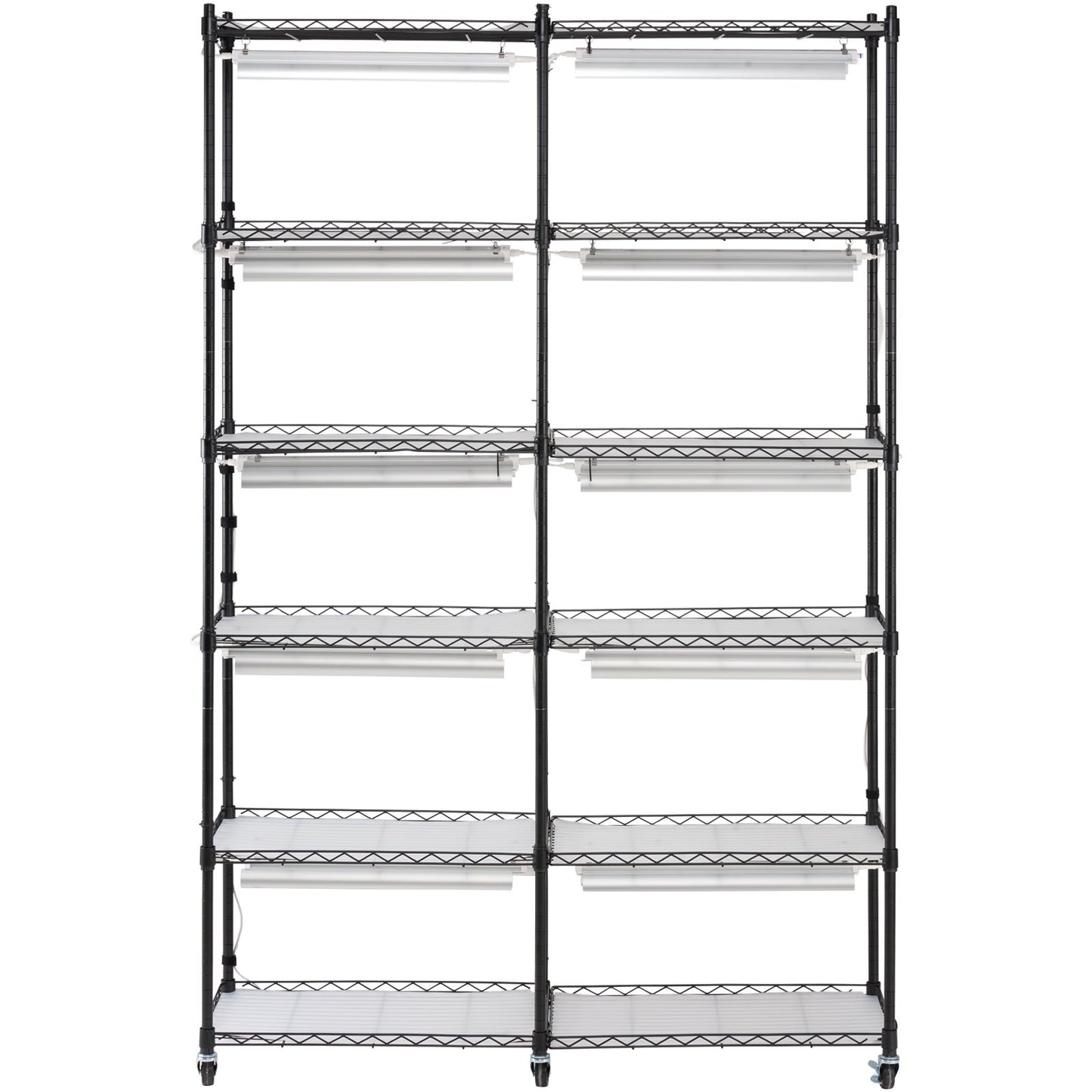 VEVOR Plant Stand with Grow Light 6 Tiers 200W 59.1" Indoor Plant Grow Shelf
