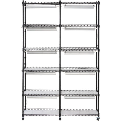 VEVOR Plant Stand with Grow Light 6 Tiers 200W 59.1" Indoor Plant Grow Shelf