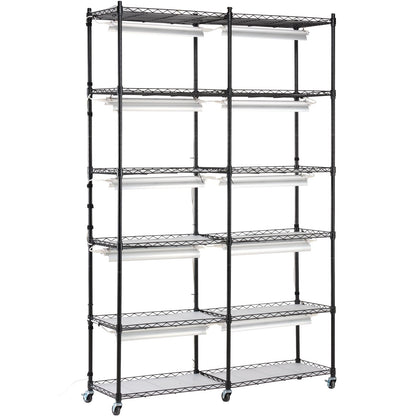 VEVOR Plant Stand with Grow Light 6 Tiers 200W 59.1" Indoor Plant Grow Shelf