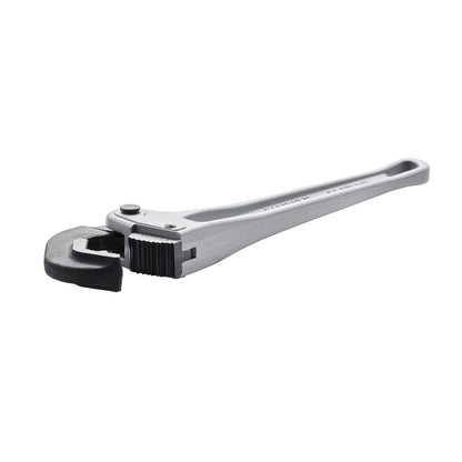VEVOR Pipe Wrench, 14" Aluminum Straight Pipe Wrench, Automatic Jaw Adjustment, Adjustable Plumbing Wrench, Easy to Carry, Ergonomic Handle, Hangable Design, for Water Pipes, Automotive Repairs