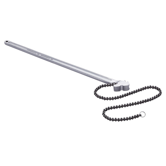 VEVOR Chain Wrench, 48 inch Chain Pipe Wrench, 13.4 inch Diameter Capacity, CRV Reversible Pipe Fitting Tool Wrench with High Strength Jaw and Ergonomic Handle, for Pipe Installation and Car Repair