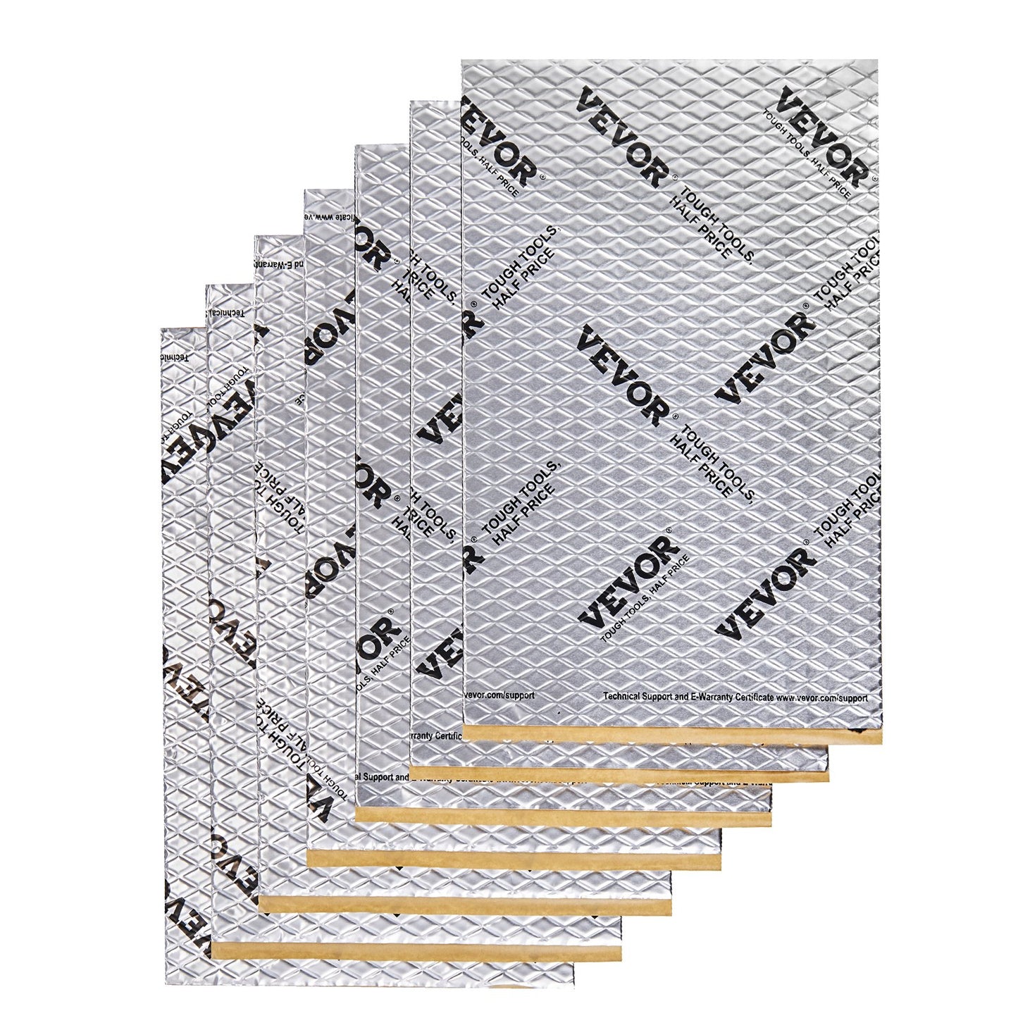VEVOR Car Sound Deadening Mat, 50 mil 4.8sq.m Car Sound Dampening Material, Butyl Automotive Sound Deadener, Noise Insulation and Vibration Dampening Material for Car