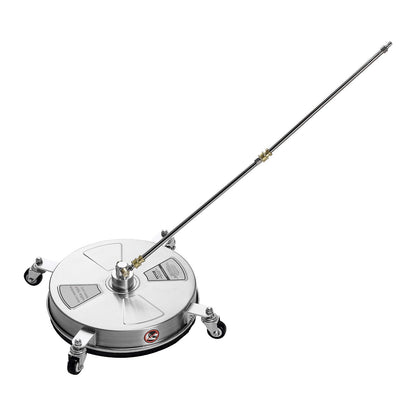 VEVOR 15" Pressure Washer Surface Cleaner 4 Wheels 4000 Max PSI 2 Extended Wands