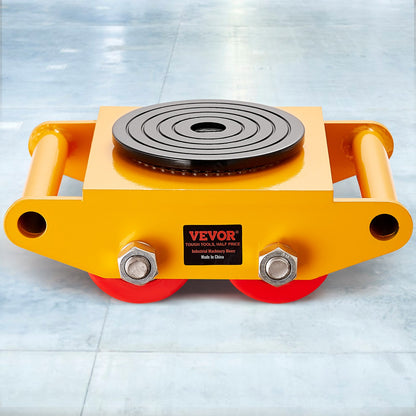 VEVOR Machinery Skate Dolly Machinery Mover 13200lbs/6T Carbon Steel 4 PU Wheels