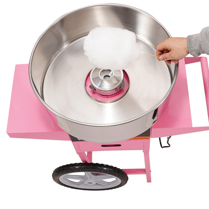 VEVOR Commercial Cotton Candy Machine with Cart Sugar Floss Maker 1000W Party