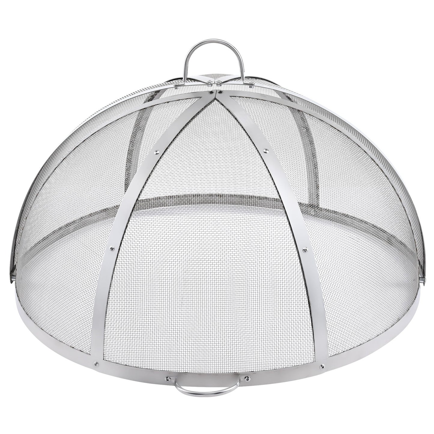 VEVOR Firepit Spark Screen Lid, 36" Diameter, Outdoor Firepit Ring Cover Round Accessories, Fire Pit Metal Cover, Easy-Opening Stainless Steel Fire Ring Covers for Outdoor Patio Fire Pits Backyard